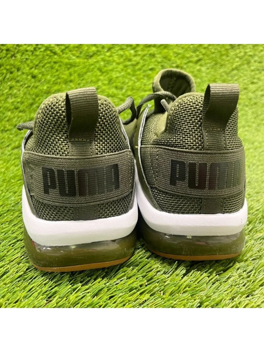 Puma Electron 2.0 Mens Size 11 Green White Athletic Running Shoes Sneakers